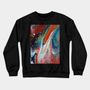 Galaxy ( Acrylic Pour ) Crewneck Sweatshirt